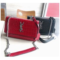 Túi đeo chéo phối họa tiết vân da cá sấu túi xách nữ chanel túi xách ysl túi dg túi hobo túi michael kors túi gc