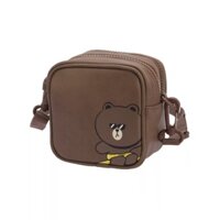 Túi đeo chéo siêu xinh chính hãng mẫu Gấu Thỏ Brown Cony Line