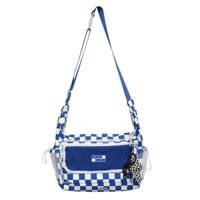 Túi Đeo Chéo Sọc Caro Xanh