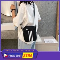 Túi đeo Chéo Thể Thao Adidas Nam Canvas Shoulder Sling Bag Cặp đôi Thời Trang Thông Thường Du Lịch Túi Vuông Nhỏ