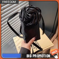 Túi đeo chéo thời trang nữ màu trơn Hoa hồng Ví điện thoại di động Túi cưới nữ