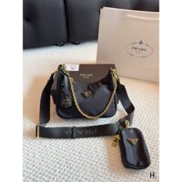 Túi đeo chéo thời trang Prada Túi đeo chéo thể thao Wanita Túi đeo vai nữ Da PU sang trọng Mua sắm Túi đeo chéo thông thường