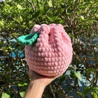 Túi đeo chéo trái cây [Len Nhung đũa]