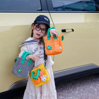 Túi đeo chéo trẻ em Bé gái Túi xách dễ thương Dung tích lớn Búp bê dễ thương Bé trai Bé gái Túi vải Quà tặng trẻ em