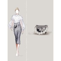 Túi đeo chéo - túi đeo thắt lưng mini sang trọng đính đá bling siêu nhỏ - xu hương thời trang túi xách nhỏ -M353