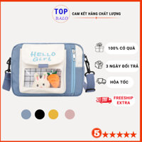 Túi đeo chéo, túi đeo vai mini đẹp, dễ thương dành cho nữ có tặng kèm 2 kẹp ghim ngộ nghĩnh