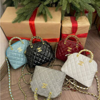 túi đeo chéo, túi xách nữ thời trang cầm tay hoạ tiết trần trám da bóng size 17 hàng quảng châu đủ màu