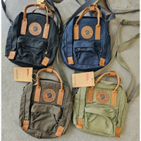 Túi Đeo Chéo Unisex Fjallraven Kanken No. 2 Sling túi xách thời trang nam nữ vải G-1000 chống nước, Logo Quai 100% da bò