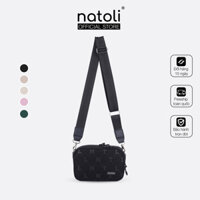 Túi đeo chéo unisex thương hiệu NATOLI BST FLEX  CROSS BAG T15 chất vải canvas chống nước tốt - Xanh lá