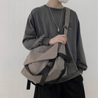 Túi đeo chéo vải canvas vintage cho nam, túi đeo vai nhỏ, túi du lịch, túi đeo vai đơn cho học sinh, vải đi chơi