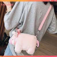 Túi Đeo Chéo Vai Hình Chú Heo Hồng Nhồi Bông Mềm Mại Đáng Yêu 1.vn