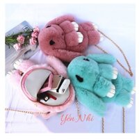 Túi đeo chéo,balo thỏ lông cute