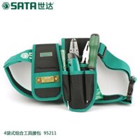 Túi đeo chứa dụng cụ cao cấp 4 ngăn Chất liệu: vải polyester, chống thấm, chịu tải lớn Sata 95211