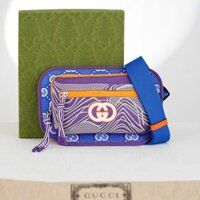 Túi đeo Gucci GG Nylon Rubber Multicolour Belt (Purple Edition)