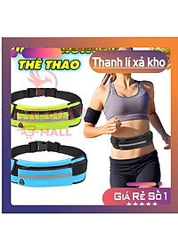 Túi đeo hông chạy bộ đai ngang bụng đựng đồ điện thoại bình nước cho nam nữ tập thể thao chống nước