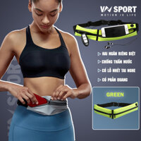 Túi Đeo Hông Chạy Bộ VNSPORT - VNS021, Túi Đeo Bụng Chạy Bộ Nam Nữ Cao Cấp, Chống Thấm Nước, Thời Trang - Xanh Lá - Freesize