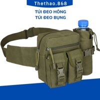 Túi Đeo Hông Đeo Bụng Đựng Chai Nước, Túi Đeo Chéo Nam Nữ Vải Bố Bền Đẹp Chống Thấm Nước Dùng Đi Chơi Du Lịch Dã Ngoại