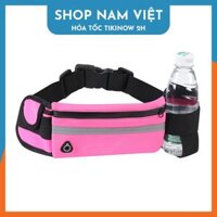 Túi đeo hông, đeo bụng tập gym, chạy bộ có ngăn để chai nước - Chính Hãng NAVIVU - Hồng