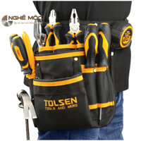 Túi đeo hông đựng đồ vải dù siêu dày dặn, túi đựng dụng cụ Tolsen 80120 đai đeo  - Nghề Mộc