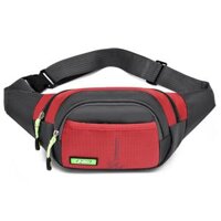 Túi Đeo Hông HT Sports Nhiều Ngăn Tiện Dụng, Túi Đeo Bụng Chống Thấm Nước Thời Trang - Yisport Đỏ