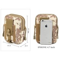 Túi đeo hông kiểu lính - Màu rằn ri acu vàng