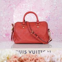 Túi đeo Louis Vuitton Speedy Red Empreinte Monogram size 25