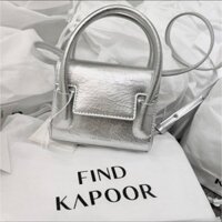 Túi Đeo Mini Chính Hãng Find Kapoor Marty Bag 12 Crinkled màu bạc size 12