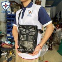 Túi đeo mini đứng đựng đồ nghề dụng cụ vải bạt dày D19xR10xC28cm dành cho thợ điện lực viễn thông