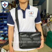 Túi đeo mini ngang đựng đồ nghề dụng cụ vải bạt dày D28xR10xC19cm dành cho thợ điện lực viễn thông