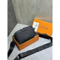 Túi Đeo Nam Lv Đen Vân Chìm Hàng Super Fullbox