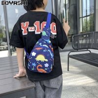 Túi Đeo Ngang Khủng Long Ngực Túi Thắt Lưng Hoạt Hình Dễ Thương Bé Gái Bé Sơ Sinh Trẻ Em