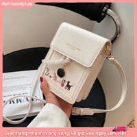 Túi Đeo Ngang Nữ 2 Ngăn Retro Túi Thời Trang Nữ Túi Tote Mini Nhỏ Túi Đeo Chéo In Hình Động Vật Dễ Thương Thời Trang Túi Đeo Vai Đựng Điện Thoại Có Thể Chạm Màn Hình Cảm Ứng