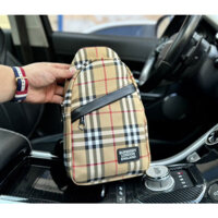 Túi đeo ngực Burberry thời trang Nylon chất lượng cao Dung tích lớn Túi xách nam thể thao thông thường