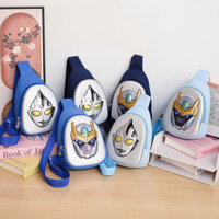 Túi đeo ngực trẻ em hoạt hình vỏ cứng Ultraman túi đeo vai thời trang bé trai túi đeo chéo