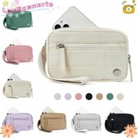 Túi đeo tay LUVSCENARIO, với 3 ví đựng cổ tay chống nước có dây kéo, Túi du lịch siêu nhẹ nhiều màu lông tơ nóng
