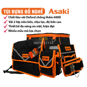 Túi đeo thắt lưng đựng đồ nghề Asaki AK-9984