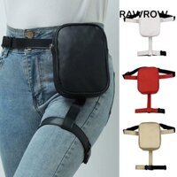 Túi đeo thắt lưng RAWROW, Túi đeo thắt lưng bằng da PU chống thấm nước, Thời trang công suất lớn đùi dây nịt chân Ví nữ