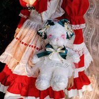 Túi đeo vai BLACKON, Túi đeo chéo chuỗi công chúa, Túi đeo chéo hình gấu nhỏ dễ thương Lolita Element