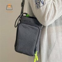 Túi đeo vai chai nước TeOdw Túi đựng cốc nước Túi đựng điện thoại đeo chéo Nylon màu trơn Túi đeo vai di động ngoài trời [MỚI]