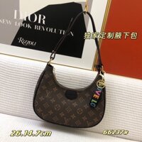 Túi đeo vai da thật cao cấp cho nữ hoạ tiết logo thương hiệu Louis Vuitton LV có 5 màu