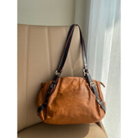 Túi đeo vai da thật si hiệu BK-Y màu nâu da bò kiểu dáng trẻ trung - secondhand