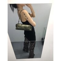 Túi Đeo Vai / Đeo Dưới Cánh Tay Màu Vàng Đồng Thiết Kế Văn Hóa Châu Á vintage Chính