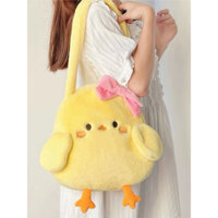 Túi Đeo Vai Hình Con Vịt Vàng Sức Chứa Lớn
