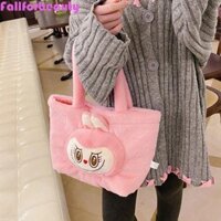 Túi đeo vai hoạt hình FALLFORBEAUTY, Túi xách sang trọng Kawaii Soft Labubububu, Túi thỏ phong cách Hàn Quốc sáng tạo dành cho bộ trang điểm Túi xách lông tơ Kawaii Trẻ em