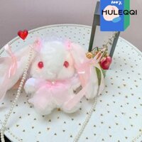 Túi đeo vai HULEQI, Túi sang trọng Lolita Bunny, Ví công chúa Kawaii dây chuyền dễ thương