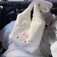 Túi đeo vai INOXTO, Túi xách Hello Kitty Kawaii, Túi lưu trữ hoạt hình sang trọng dung tích lớn