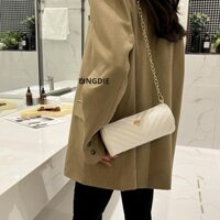 Túi đeo vai LINGDIE Dây chuyền vàng hình trụ Thiết kế thanh lịch Túi đeo chéo