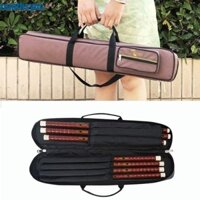 Túi đeo vai lưu trữ sáo tre ZENITHSYNC, Túi đựng sáo tre dày chống thấm nước, Hộp đựng sáo vải dung tích lớn bảo vệ di động Nhạc cụ