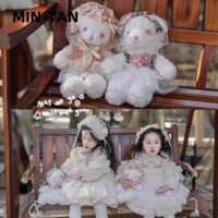 Túi đeo vai MIN-TAN, Túi đeo chéo công chúa Lolita Element, Túi đeo chéo hình gấu nhỏ