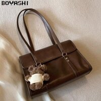 Túi đeo vai nữ Da thời trang với túi xách đồ trang trí gấu dễ thương